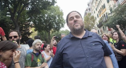 El vicepresidente del Govern, Oriol Junqueras, ayer en Barcelona