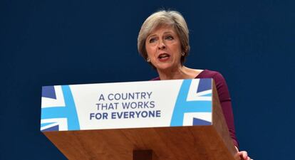 La primera ministra británica Theresa May.