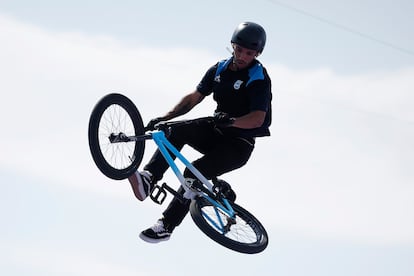 José Torres Gil, de Argentina, en acción durante su participación en los Juegos Olímpicos de París 2024, el 30 de julio.