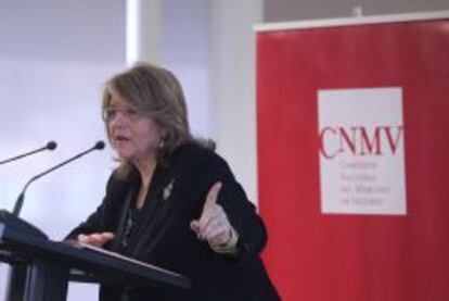 La responsable de la CNMV, Elvira Rodr&iacute;guez.