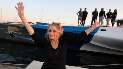 Brigitte Bardot en Saint-Tropez, Francia, en septiembre de 2014.