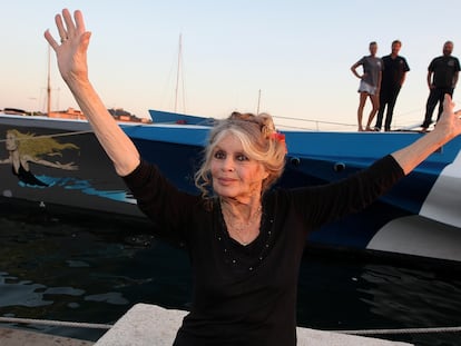 Brigitte Bardot en Saint-Tropez, Francia, en septiembre de 2014.