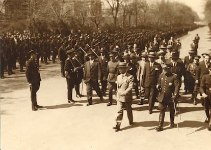 Lluís Companys, en un acto en 1934.