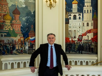 Yuri Korchagin, embajador de Rusia en España, en la sede de legación en Madrid.