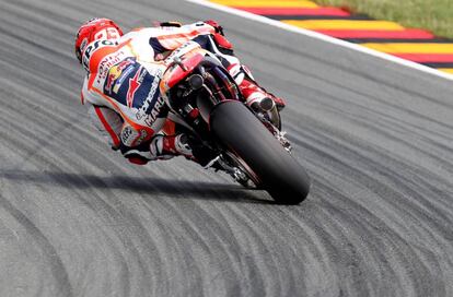 Marc M&aacute;rquez, en Sachsenring. 