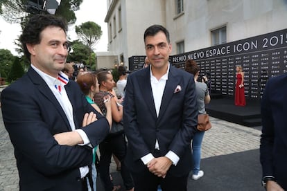 Los cocineros Pepe Rodríguez y el ganador del premio Nuevo Espace ICON 2015 Ramón Freixa