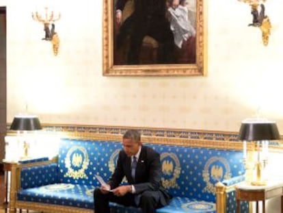 El presidente Obama, en la Casa Blanca.