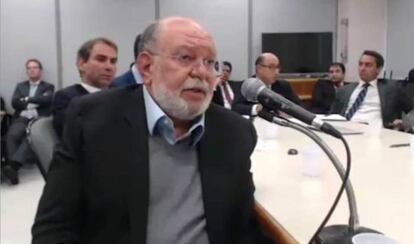 Leo Pinheiro durante seu depoimento.