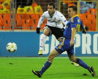 Roberto Soldado marca el segundo gol.