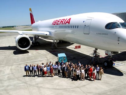 Un avión de Iberia.