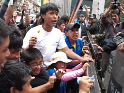 Protesta por el trabajo infantil en Bolivia en diciembre de 2013. / ANDREA MARTÍNEZ (AFKAPHOTOS)