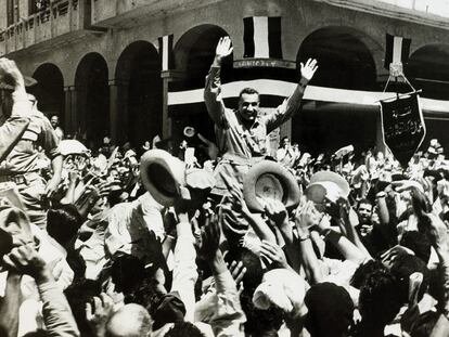 Gamal Abdel Nasser, en una imagen captada durante la crisis de Suez de 1956.