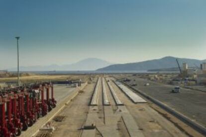 Obras de la terminal ferroviaria de Algeciras que conectar&aacute; con el corredor del Mediterr&aacute;neo