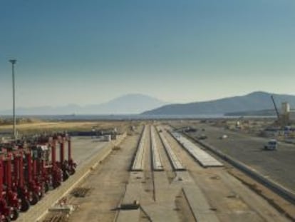 Obras de la terminal ferroviaria de Algeciras que conectar&aacute; con el corredor del Mediterr&aacute;neo