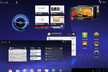 Honeycomb, el nuevo sistema operativo de Google para las tabletas.