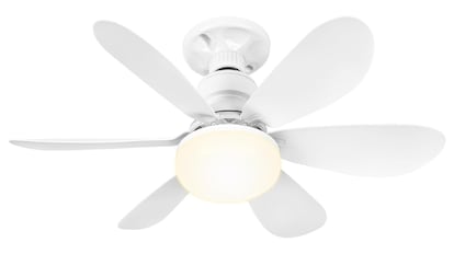 Ventilador de techo con luz.