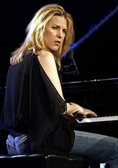 Diana Krall, en el pasado Festival de Jazz de Vitoria.