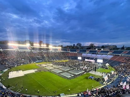 El estadio del Cruz Azul semivacío en Ciudad de México, el 24 de octubre en una imagen de redes sociales.