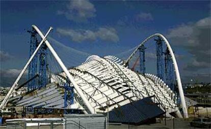 El estadio olímpico de Atenas, cuyas obras de remodelación corren a cargo de Santiago Calatrava.