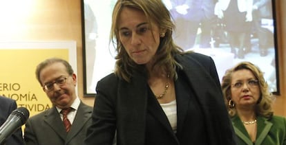 Flavia Rodr&iacute;guez Ponga, jurando su cargo como directora general de Seguros y Fondos de Pensiones (DGSFP).