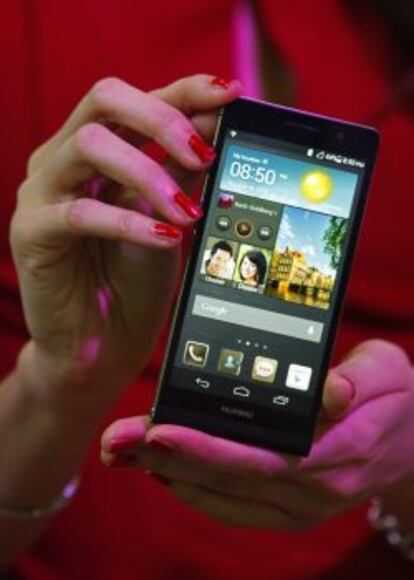 El móvil Huawei Ascend P6.