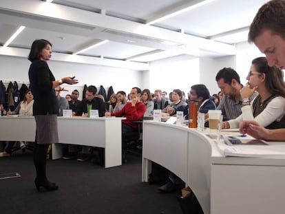 Una clase del International MBA en el Instituto de Empresa en Madrid.
