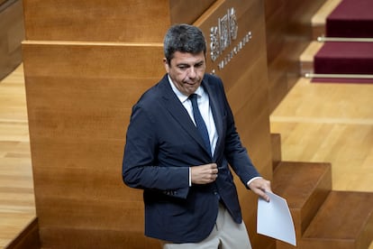 El presidente de la Generalitat valenciana, Carlos Mazón, el pasado 3 de julio. 