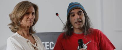 Cristina Garmendia junto a Chema Alonso, Chief Data Officer de Telefónica