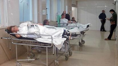 Enfermos en las urgencias del hospital Meixoeiro de Vigo en 2014 / Lalo R. Villar