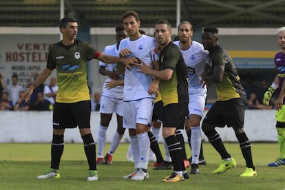 Un instante de un amistoso de pretemporada del Deportivo.