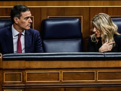 Pedro Sanchez y Yolanda Diaz