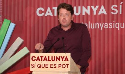 Gerard Bargalló, en un acte electoral.