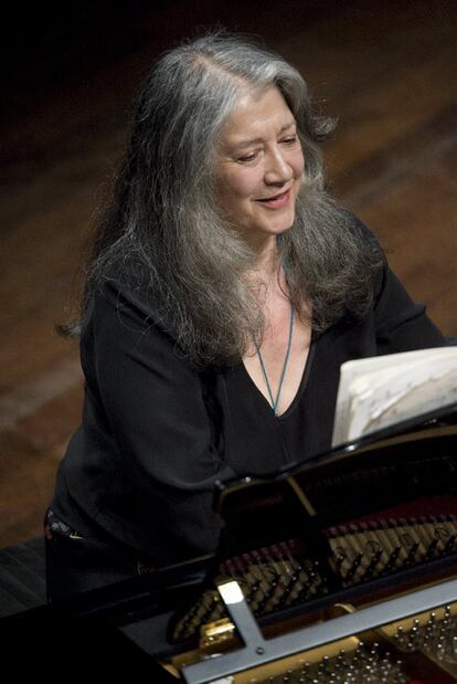 La pianista Martha Argerich, en Lugano.