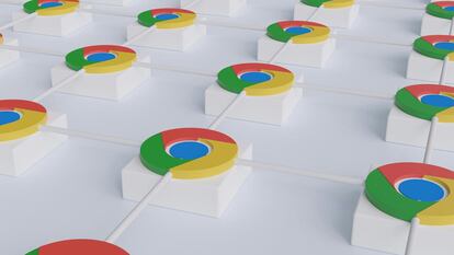 Google Chrome varios logotipos con fondo blanco