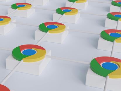 Varios logotipos de Google Chrome