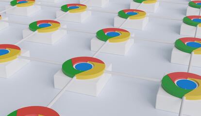 Google Chrome varios logotipos con fondo blanco