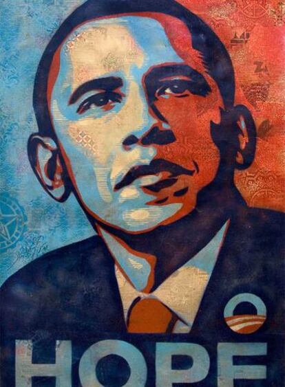 El cartel de Obama.