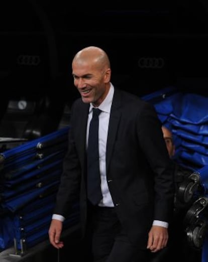 Zidane, antes del partido ante el Deportivo.