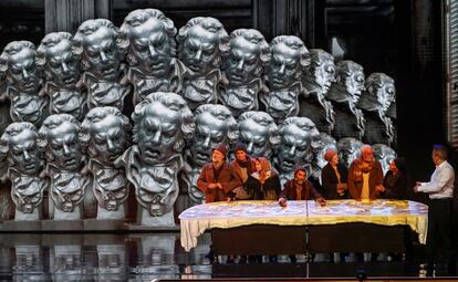 Actuación durante la pasada gala de los premios Goya, celebrada en Málaga.