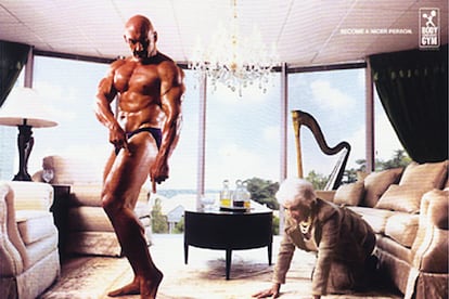 Para Body Conscious Gym. Agencia Lowe Bull. Suráfrica, 2005. Este anuncio de prensa obutvo un premio en el festival de la publicidad de Cannes.