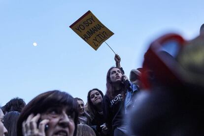 Manifestação em Madri pelo Dia Internacional da Mulher de 2017.