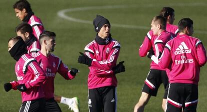 Entrenamiento del Madrid en Valdebebas