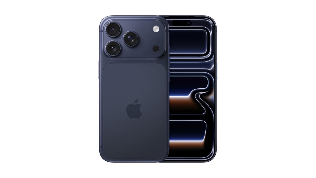 Teléfono móvil iPhone 17 Pro.