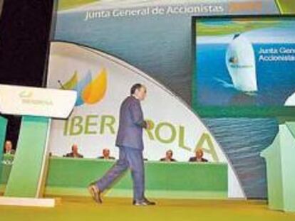 Ignacio Sánchez Galán, en la ultima junta general de Iberdrola