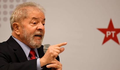 Lula, nesta segunda, em Brasília.