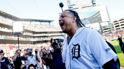 Miguel Cabrera, durante su último partido el 1 de octubre.