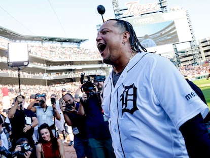 Miguel Cabrera, durante su último partido el 1 de octubre.