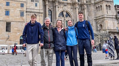 Felipe y Matilde de Bélgica Camino de Santiago