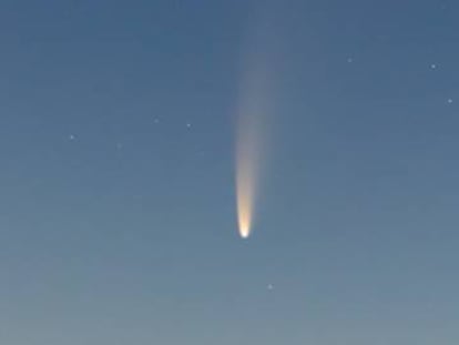 El cometa Neowise en ple esplendor.