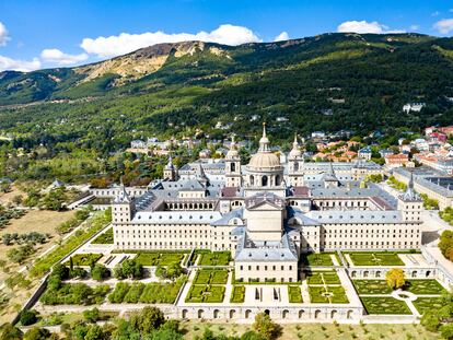 Real Monasterio de San Lorenzo de El Escorial, en Madrid, España.